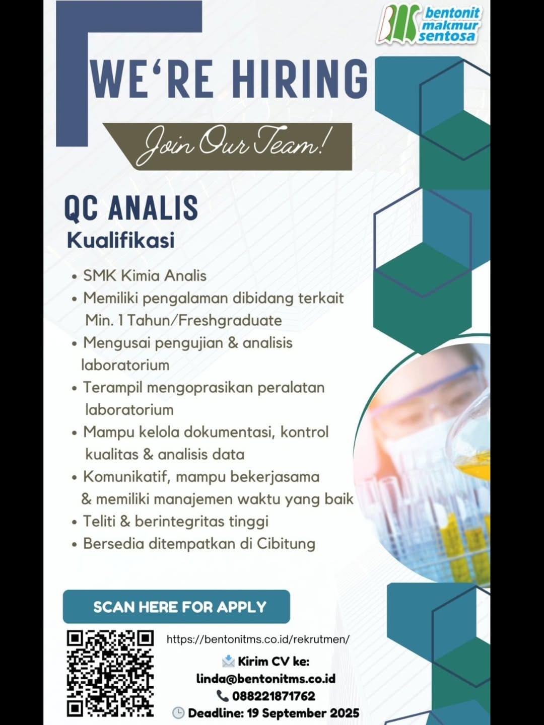 Poster Lowongan